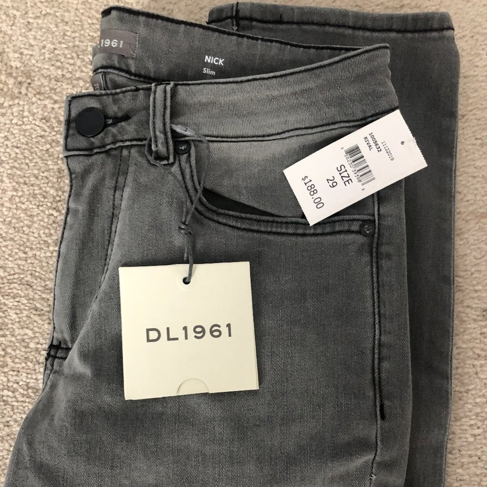 Men's Slim Light Gray Jeans 29x32